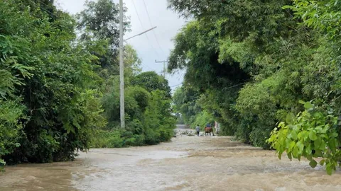 พนังกั้นน้ำไม่แข็งแรง พังทุกปี น้ำไหลทะลัก วอนหน่วยงานที่เกี่ยวข้องแก้ไข