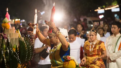 "งานนวราตรี 2566" วันไหน เปิดกำหนดการพิธีแห่ วัดแขก สีลม