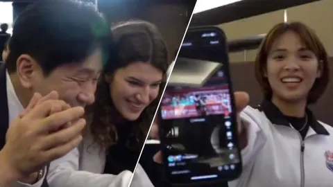 โค้ช “ไฮพาส” ถึงกับหลุดขำ หลังเห็นคลิป “ธนัชชา” ตีลังกาฉลองชัย "เอเชียนเกมส์" (คลิป)