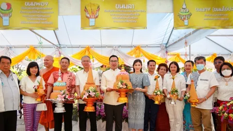 “พลภูมิ” ผู้ช่วย รมว.วัฒนธรรม เปิดงาน "สารทเดือน 10" อนุรักษ์ประเพณีไทย