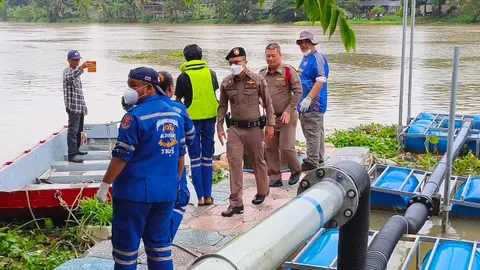 ผงะ พบศพสาวโพธาราม ลอยอืดตายในน้ำแม่กลอง ค้นในตัวพบลอตเตอรี่ 1 ใบ
