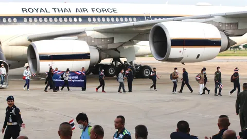 "ซาอุฯ" เปิดไฟเขียว เครื่อง ทอ.ผ่านน่านฟ้า อพยพแรงงานไทยออกจากอิสราเอล