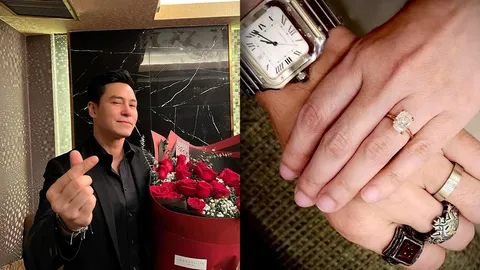 ปีเตอร์ คอร์ป โพสต์ภาพแหวนเพชรเม็ดโตให้แฟนสาว หรือกำลังจะมีข่าวดีอีกรอบ