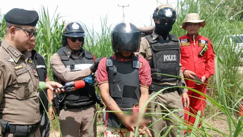 พ่อฆ่าลูกวัย 6 ขวบ ประชดเมียหนี อุดจมูกคามือศพทิ้งป่าอ้อย อ้างเป็นภาระ