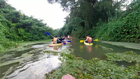 อ.ปราณบุรี จัดกิจกรรมล่องเรือคายัค ชมผืนป่าธรรมชาติ ส่งเสริมท่องเที่ยวเชิงนิเวศ 