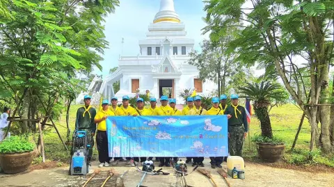 ทหารช่าง "ช.พัน.111" นำกำลังจิตอาสา บำเพ็ญประโยชน์ให้ "วัดสวนพุทธคุณ"