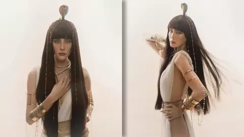 เจนี่ สวยอลังการในลุคคลีโอพัตรา ใส่ชุดผ่าข้างอวดผิวขาวเนียนมาก (คลิป)