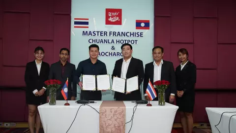 ลงนามสัญญาตัวแทนแฟรนไชส์ ฉวนล่าหม้อไฟ เปิด 10 สาขาที่ประเทศลาว ในปี 2024