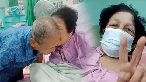 ยายวัย 81 ป่วยไม่ยอมกินข้าว บอกหมอคิดถึงตา วินาทีเจอหน้าโผกอดหอมลืมป่วย (คลิป)