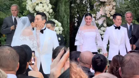 ปู ไปรยา วิวาห์หวานนักธุรกิจหนุ่ม สวยสง่าดุจเจ้าหญิง ชมพู่ ก็ไปร่วมงาน (คลิป)