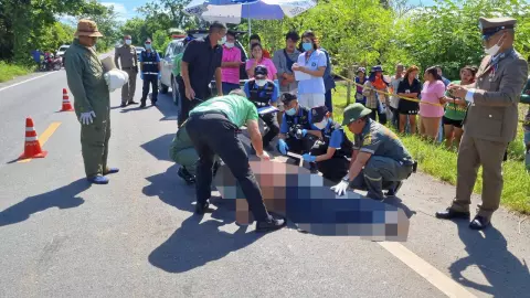 ตร.รวบทันควัน โจรฆ่าเจ้าทรัพย์ ขับรถขยี้ร่างเละ (คลิป)