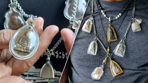 ทีมล่าเสี่ยแป้ง เริ่มป่วย โชว์พระบนคอ ที่พึ่งทางใจ-ยึดเหนี่ยวให้หาญกล้า (คลิป)