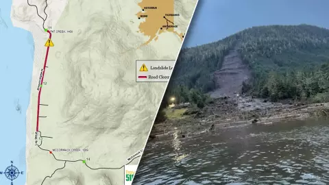 ระทึก ดินถล่มในรัฐอะแลสกา ดับสลดอย่างน้อย 3 สูญหายหลายคน