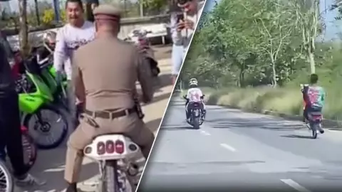 เอือมระอา ทริปน้ำไม่อาบแว้นเต็มถนน ชาวเน็ตข้องใจ ตำรวจไม่จับ-ทำผิดกฎจราจร (คลิป)