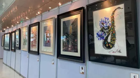 เชิญชมนิทรรศการภาพวาด โดยกลุ่มศิลปินที่มีชื่อเสียงและศิลปินจิตอาสา ณ ศิริราช