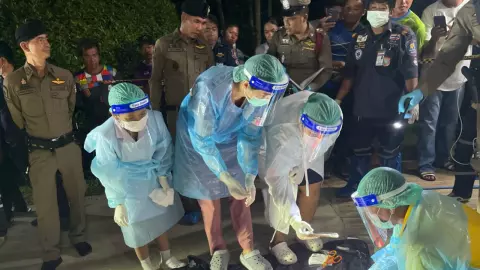 ผัวเก่าหึงโหด บุกยิงแฟนใหม่อดีตเมียดับ ก่อนจ่อหัวตัวเองสยองคาห้องนอน