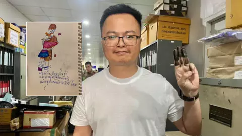 ลูกสาวทนายอานนท์ ส่งการ์ดถึงพ่อ ถาม ทำไมถึงอยู่ในคุก