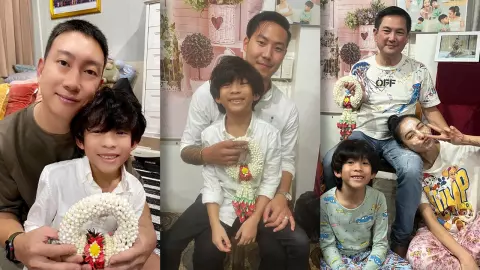 แพท ณปภา เผยภาพน่ารักวันพ่อ น้องเรซซิ่ง ถือพวงมาลัยไปไหว้ ปะป๊าเบนซ์-พ่อพี