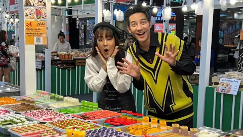 ออเจ้าทำเอาตลาดแตก “รอน-จ๊ะจ๋า” บุกงาน “ลิ้นติดโปรแฟร์ 66”