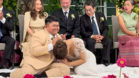 โก๊ะตี๋ ได้ฤกษ์ดี จูงมือ กวาง วิวาห์หวาน หลังคบหาดูใจกันมานาน 11 ปี