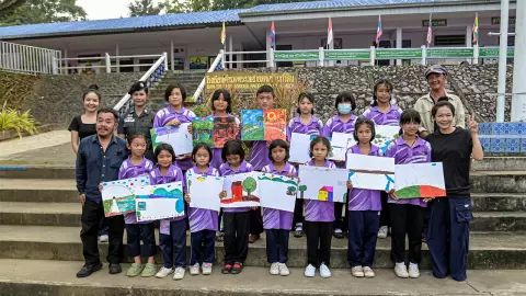 สยามพิวรรธน์จับมือ ธ.ออมสิน สร้างโลกที่น่าอยู่ ปลูกฝังนักเรียนตชด.