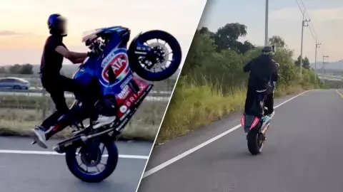 ตร.เข้มปีใหม่ 2567 เตือนสายแว้น บิ๊กไบค์ยกล้อ โดนศาลสั่งริบรถ จำคุก 1 เดือน