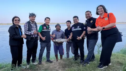 ประมงตั้งทีมรวบรวมพ่อแม่พันธุ์ปลายี่สก เพาะคืนธรรมชาติ ไม่ให้หายจากแม่น้ำโขง
