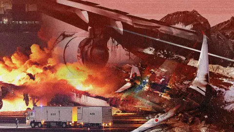 ปมต้นเหตุ "เจแปนแอร์ไลน์” ชนไฟลุกท่วม "ฮาเนดะ" สนามบินปราบเซียน