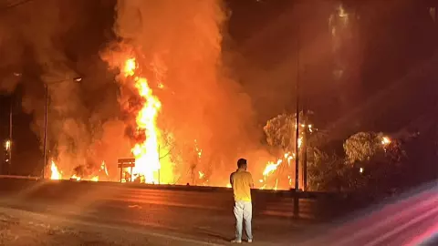 ไหม้รถน้ำมัน