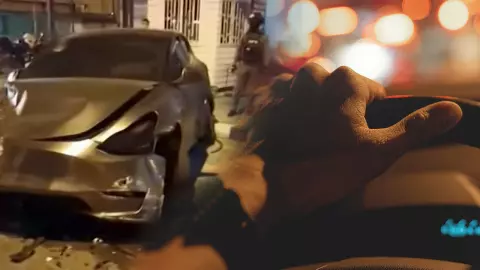 เบรกก็เอาไม่อยู่ รถหรูชนยับ 12 คัน วัดฝีมือตำรวจพิษณุโลก เมาแล้วขับหรือไม่  