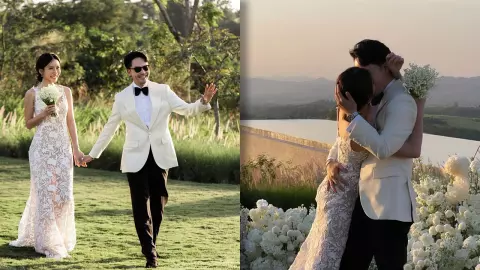 ท็อป ณัฐเศรษฐ์ ควง โอปอล์ ฉลองวิวาห์เรียบง่าย บรรยากาศสุดโรแมนติก (คลิป)