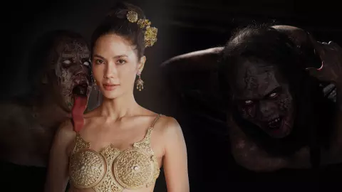 หายสงสัย ใครเล่นเป็น “ผีกะพระนาง” ออกมาเลียหน้าดัดตัวสยอง ในละคร "วิญญาณแพศยา"