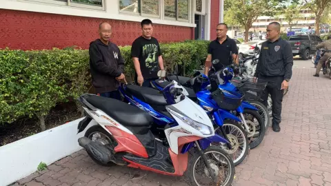 จับโจรขโมยรถ จยย. ฉกไปแล้ว 20 คัน หาเงินเล่นพนัน-เสพยาบ้า ติดคุกมาแล้ว 7 ครั้ง