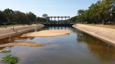 ชลประทานโคราชเผยเขื่อนพิมาย น้ำกักเก็บเหลือ 69% งดปล่อยน้ำให้เกษตรกรแล้ว