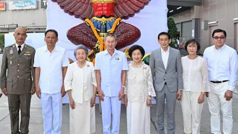 "ประทีป นทีทวีวัฒน์" เป็นประธานอัญเชิญพระครุฑพ่าห์ ขึ้นประดิษฐาน