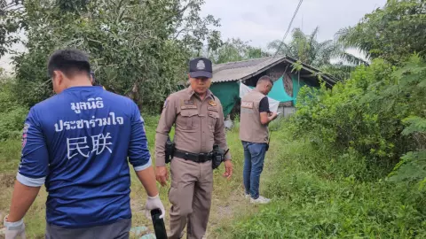 ยิงหัว 2 ศพ ขาใหญ่หมู่บ้าน คาขนำกลางสวนปาล์ม เร่งลากคอมือปืน