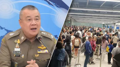 ระบบ "ไบโอเมทริกซ์" ขัดข้อง ผู้โดยสารล้นสุวรรณภูมิ ตม.เร่งระดมกำลังแก้ปัญหา