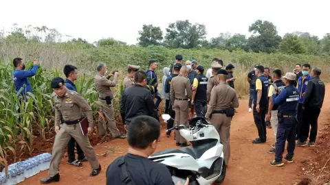 เมียไทยเจอเป็นศพ ผัวฝรั่งฆ่าบีบคอ ทิ้งไร่ข้าวโพด นานกว่า 20 วัน (คลิป)