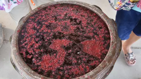 คอหวยคึกคัก แห่ส่อง "เลขเด็ด" อ่างน้ำมนต์ พ่อขุนช้างมหาเศรษฐี วัดไผ่แขก