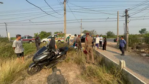 สาวเบญจเพสเมาแล้วขี่ แวะซื้อเบียร์หวังไปดื่มต่อ ชนกำแพงปูนหัวกระแทกดับ