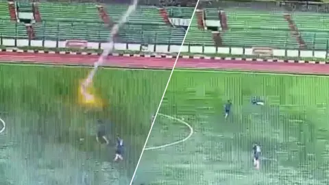 ช็อกทั้งโลก "นักฟุตบอลอินโดนีเซีย" เสียชีวิต หลังถูกฟ้าผ่ากลางสนามระหว่างเกม (คลิป)