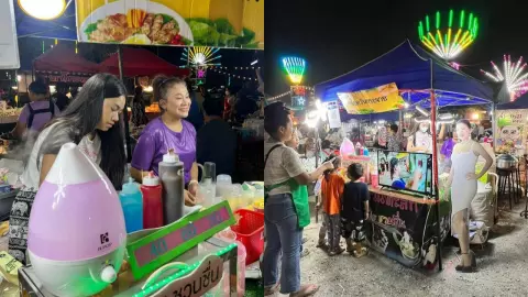 ดาราตลกหญิงสู้ชีวิต เป็นแม่ค้าขายขนมตลาดนัด หวังปลดหนี้หลักล้าน (คลิป)