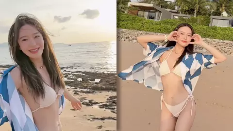 มายด์ ณภศศิ อวดความแซ่บนุ่งบิกินีสีขาว งานนี้คนโฟกัสตากล้อง (คลิป)