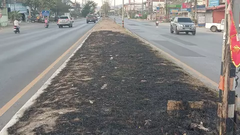สุดเฮี้ยน เชิญดวงวิญญาณ สาวรถชนดับ ไฟลุกไหม้จุดเกิดเหตุ