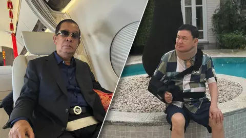 “ฮุนเซน” เผยภาพกำลังมาหา “ทักษิณ” อดีตคนเสื้อแดงอัดสร้างภาพ ไม่ป่วยจริง