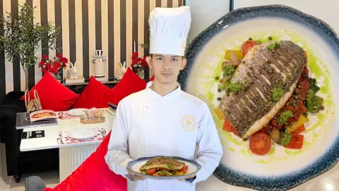 เมนูสุขภาพอิตาเลียนซีบาส by Le Khwam Luck Cafe