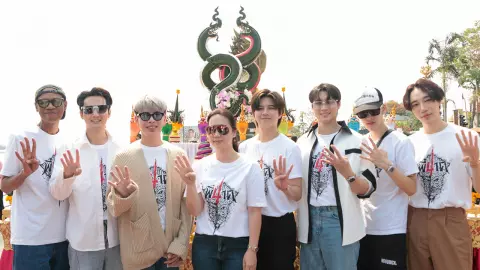 “ไฟว์สตาร์” ขนทัพนักแสดง “พี่นาค 4” ร่วมพิธีบวงสรวงพญาศรีสัตตนาคราช