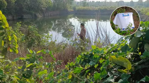 ฆ่าเปลือยสาว มัดมือไขว้หลัง กล่องครอบหัว โยนสระน้ำอำพรางศพ