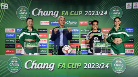 มีบิ๊กแมตช์ "บางกอก" ลุ้นไปต่อ สรุปผลจับสลากฟุตบอล ช้าง เอฟเอ คัพ 2023-24 รอบ 8 ทีม