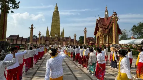 กระบี่พร้อมรับพระบรมสารีริกธาตุ ประดิษฐานวัดมหาธาตุวชิรมงคล 15-18 มี.ค.